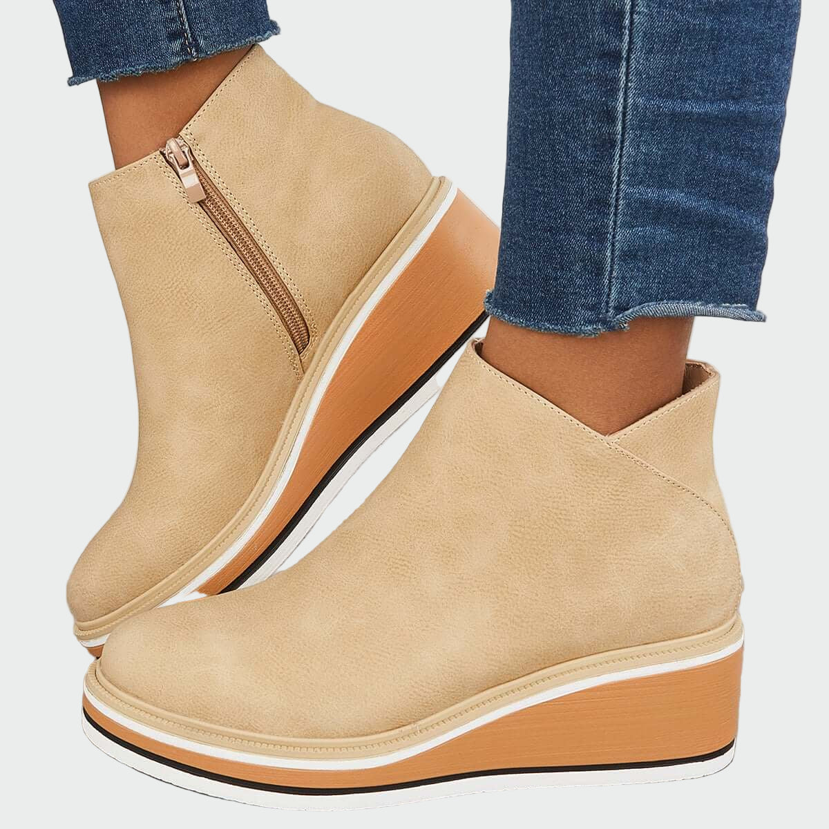 Botas de couro ortopédicas