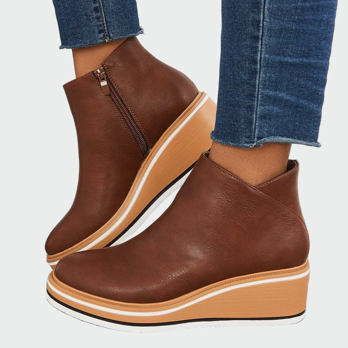 Botas de couro ortopédicas