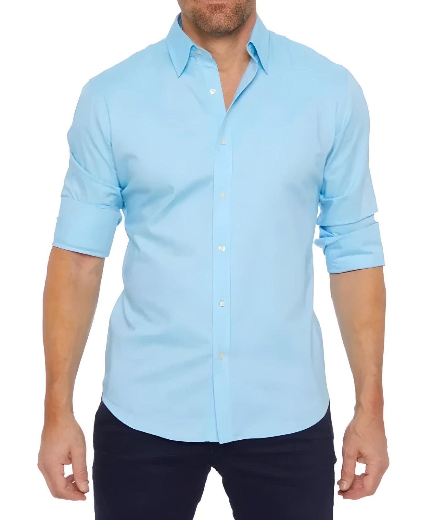 Martin – Camisa Masculina com Zíper sem Pregas