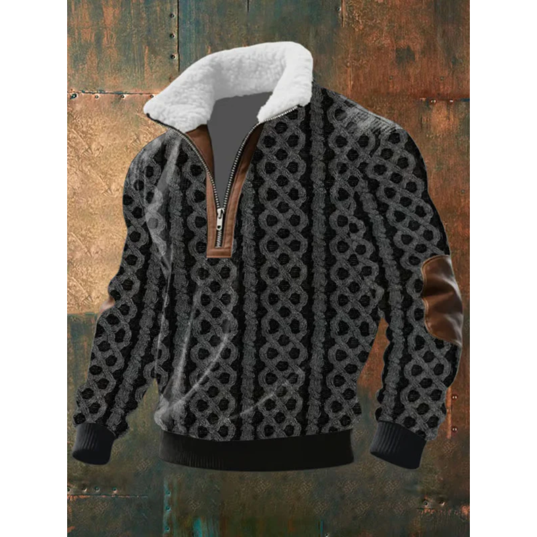 Václav - Sweater com gola forrada a pele