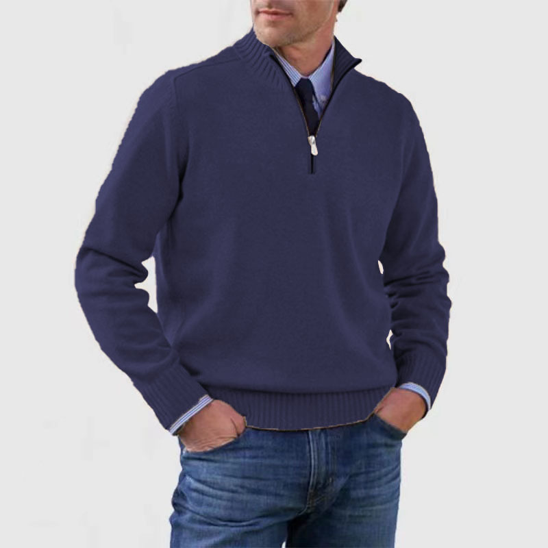 Tomáš – Sweater Masculino com Fecho de Polo