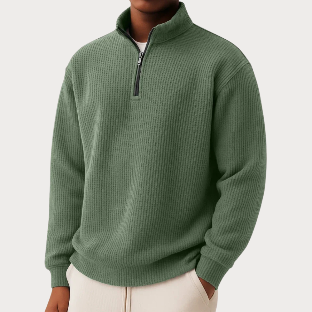 Martin – Sweater de Malha Atemporal com Zíper