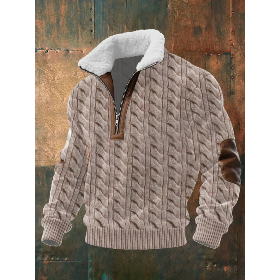 Václav - Sweater com gola forrada a pele