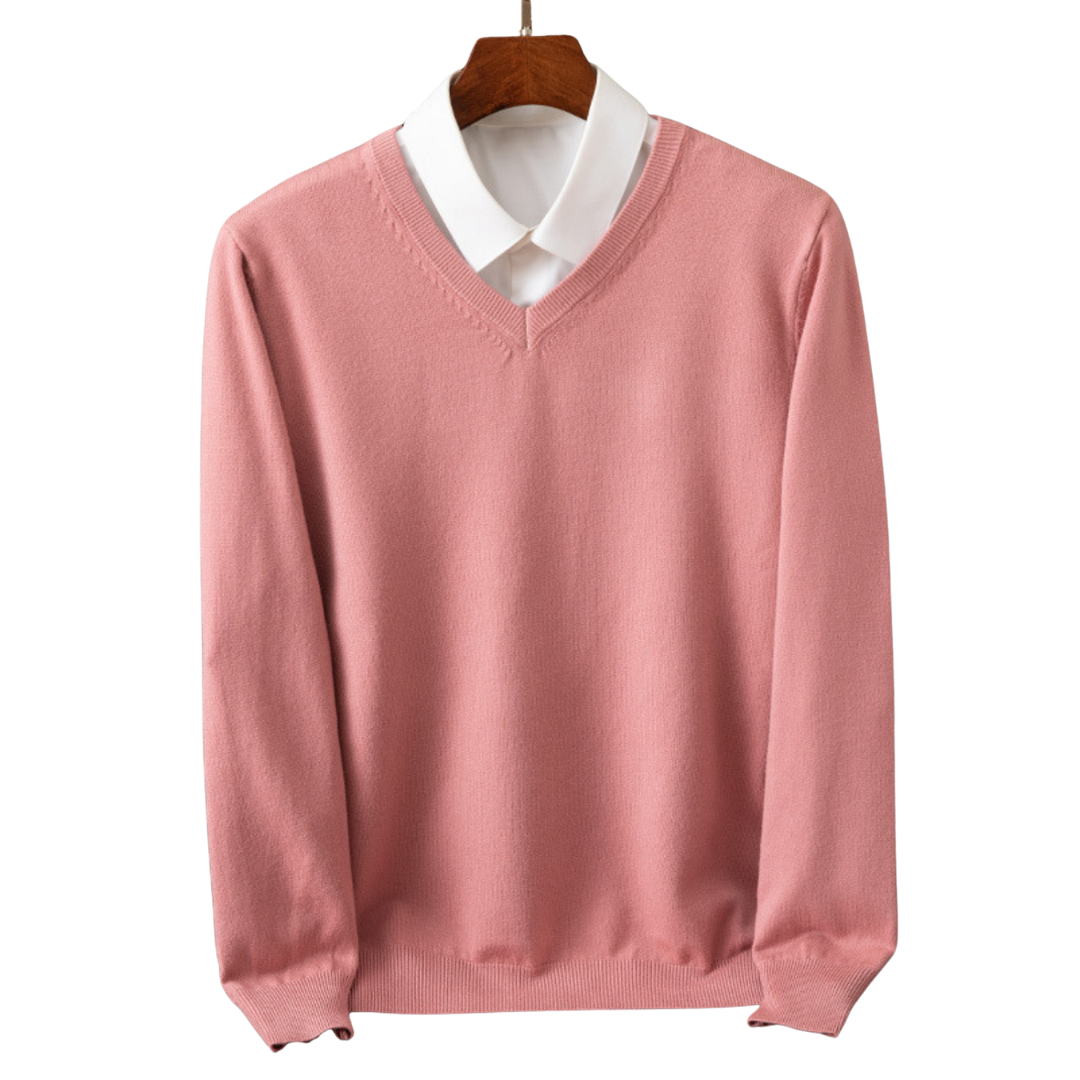 Adam - Pullover de caxemira com decote em V