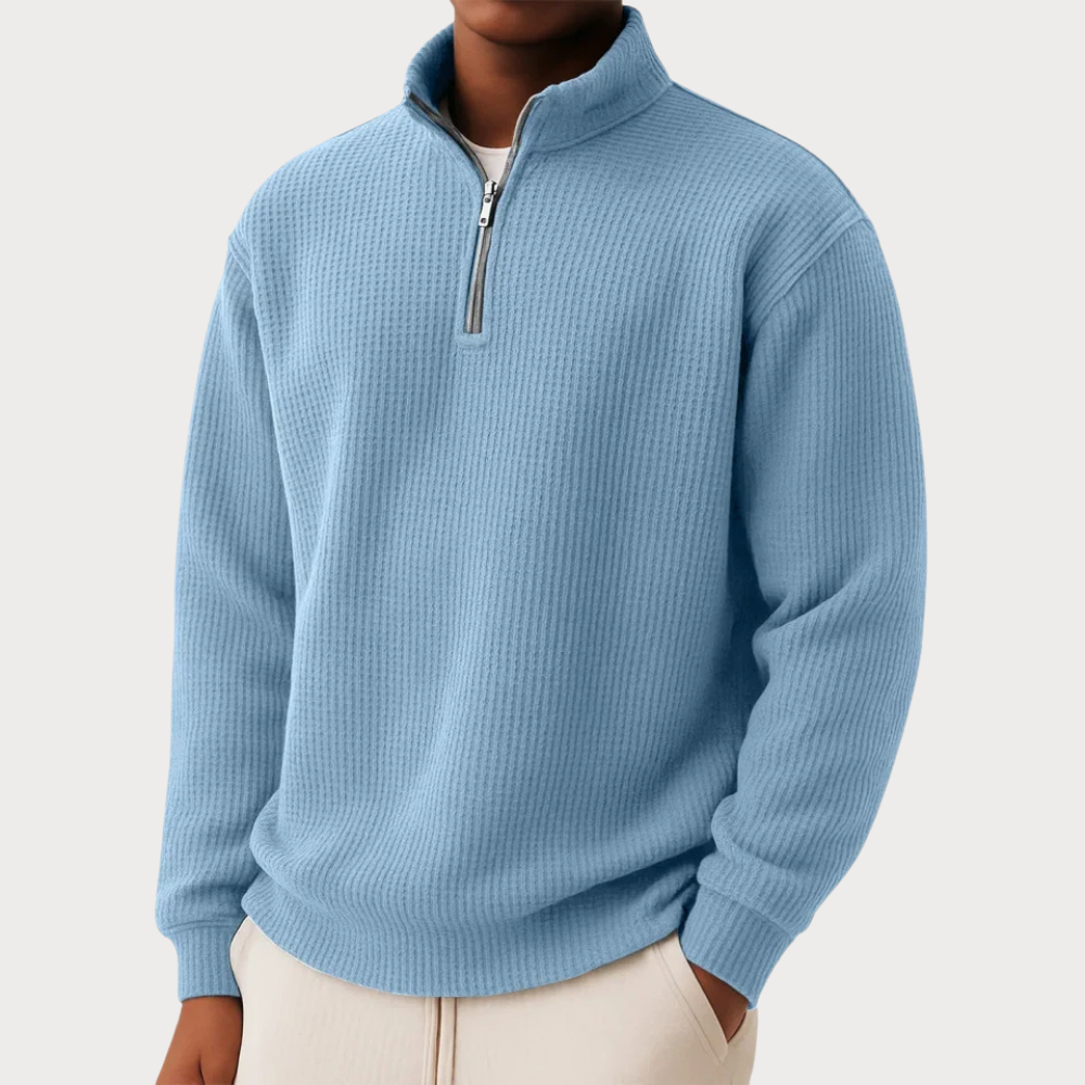 Martin – Sweater de Malha Atemporal com Zíper