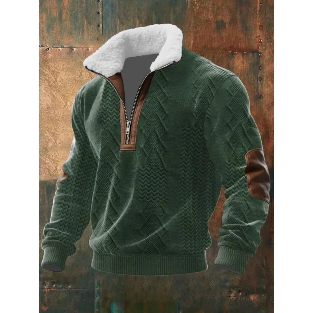 Václav - Sweater com gola forrada a pele