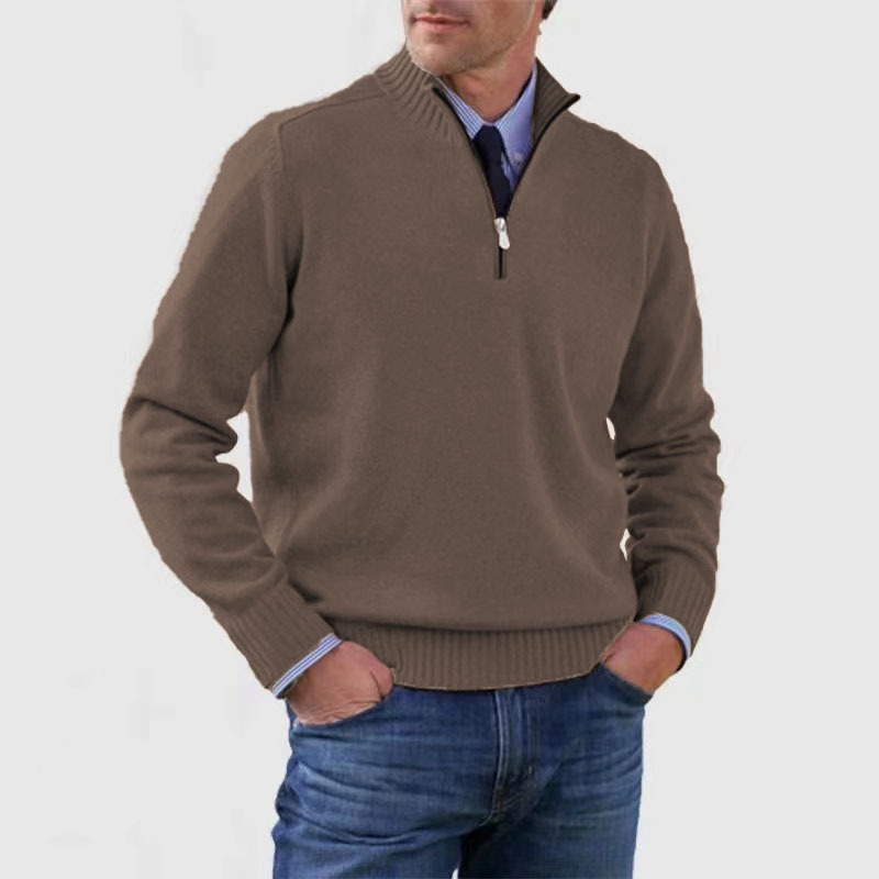 Tomáš – Sweater Masculino com Fecho de Polo
