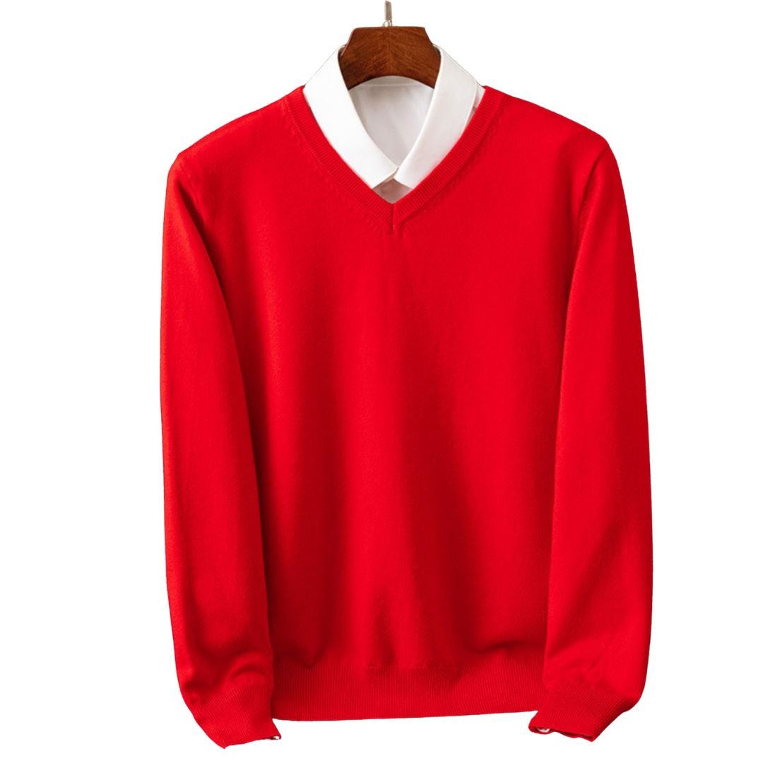 Adam - Pullover de caxemira com decote em V