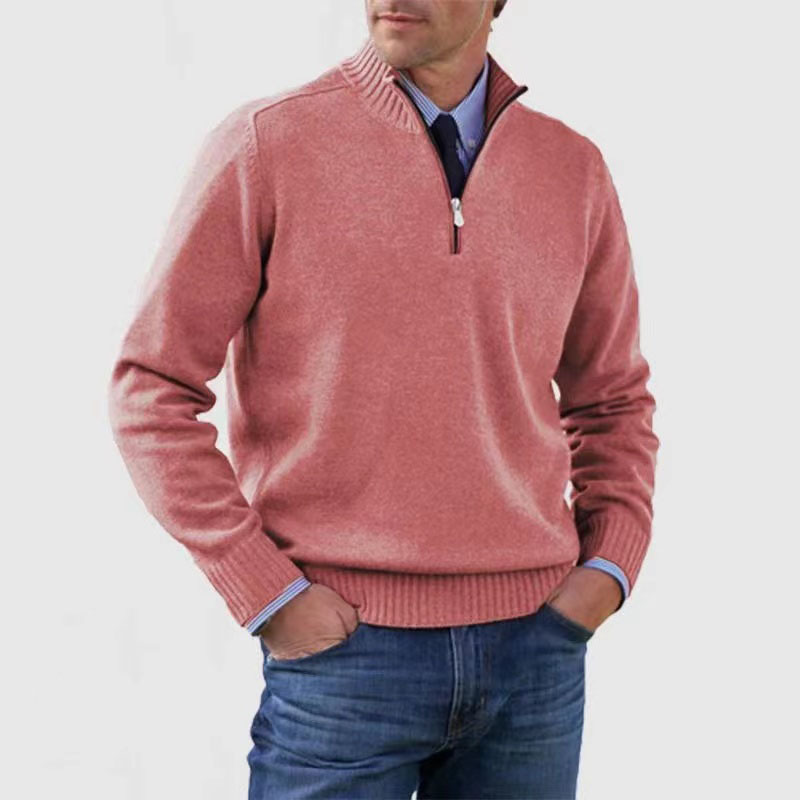 Tomáš – Sweater Masculino com Fecho de Polo