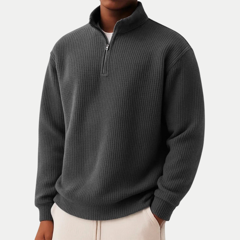 Martin – Sweater de Malha Atemporal com Zíper