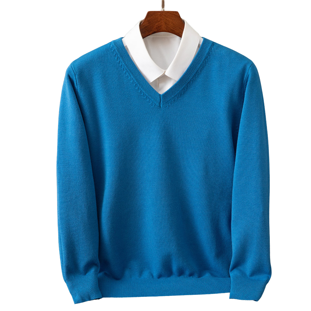 Adam - Pullover de caxemira com decote em V
