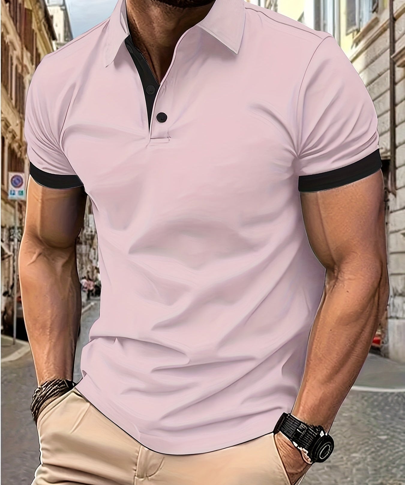 David – Camiseta Polo Masculina