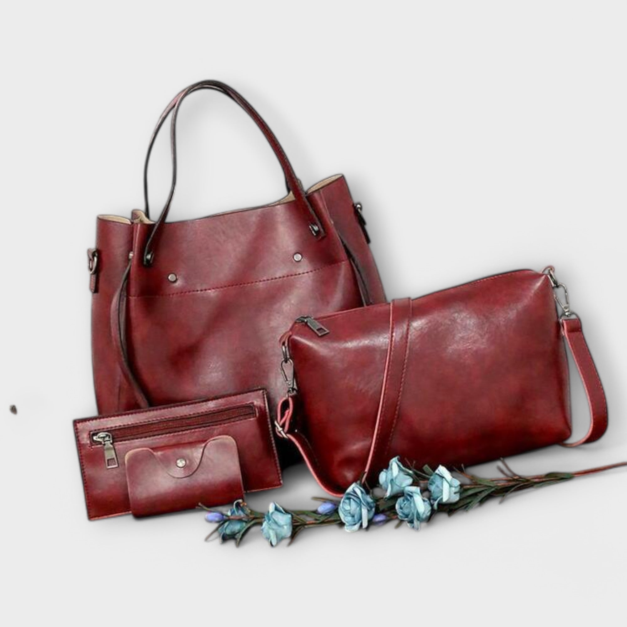 Cécile. - Bolsa vintage de 4 peças