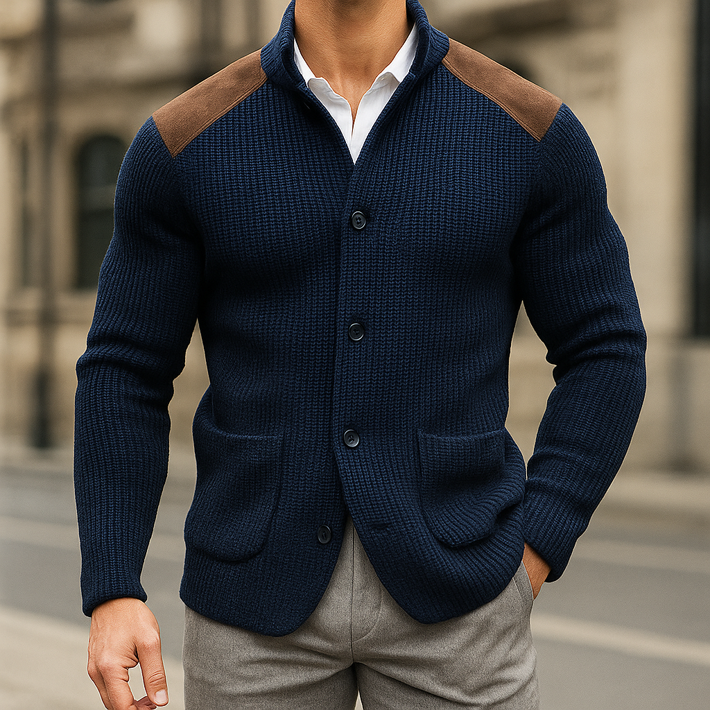 SILVORO - BLAZER EM MALHA TEXTURADA