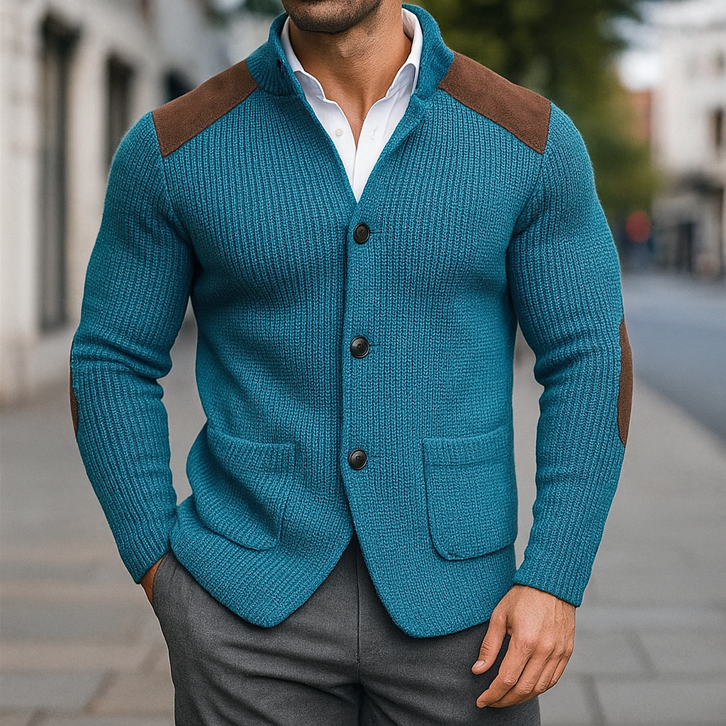 SILVORO - BLAZER EM MALHA TEXTURADA