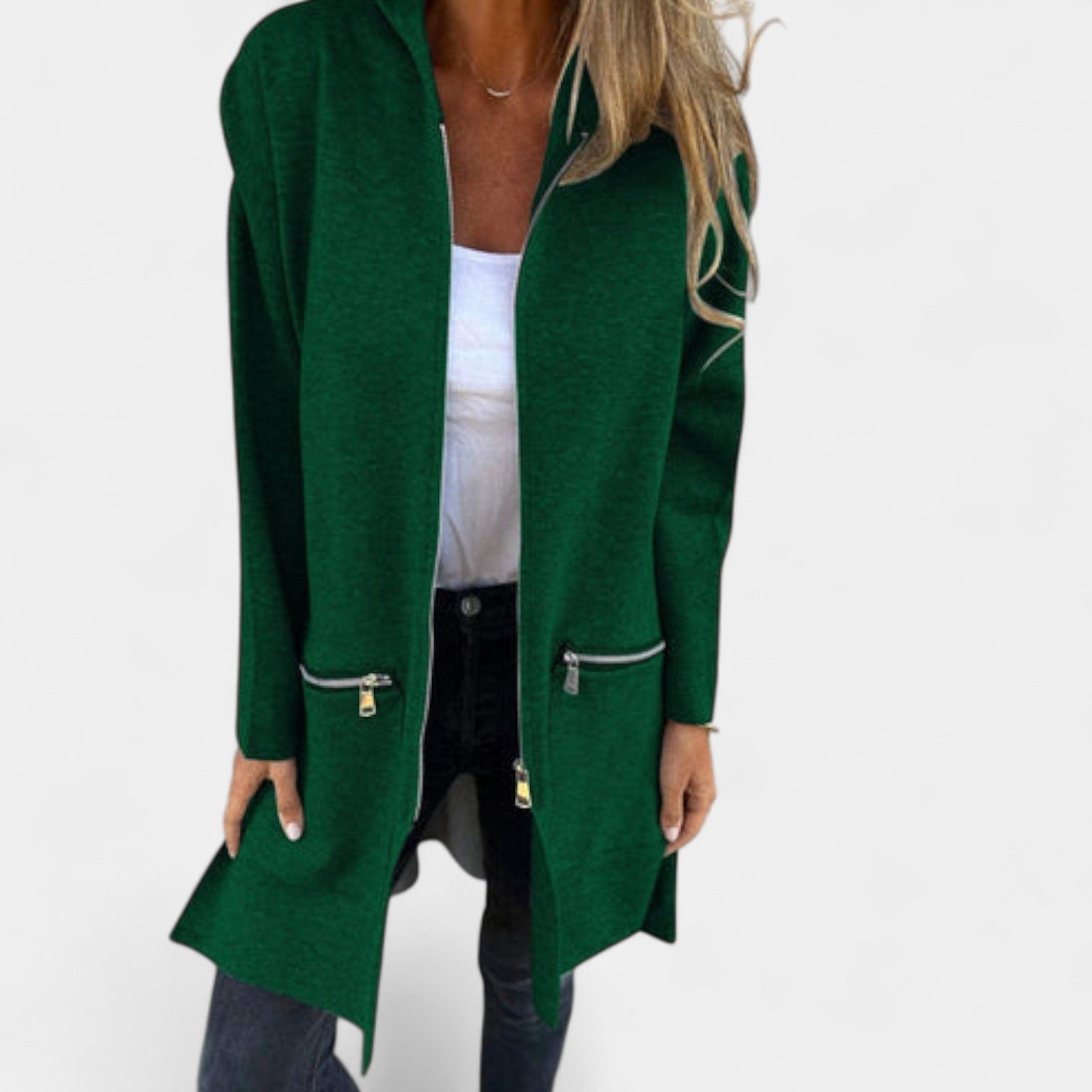 Tereza – Casaco de sweatshirt feminino com capuz
