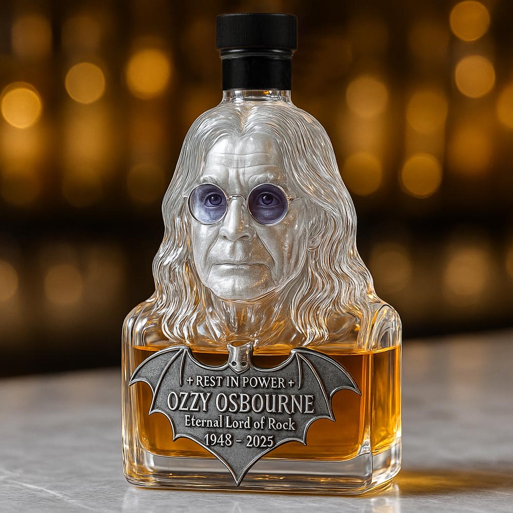 Eternizado em vidro — garrafa de whisky em homenagem a Ozzy Osbourne