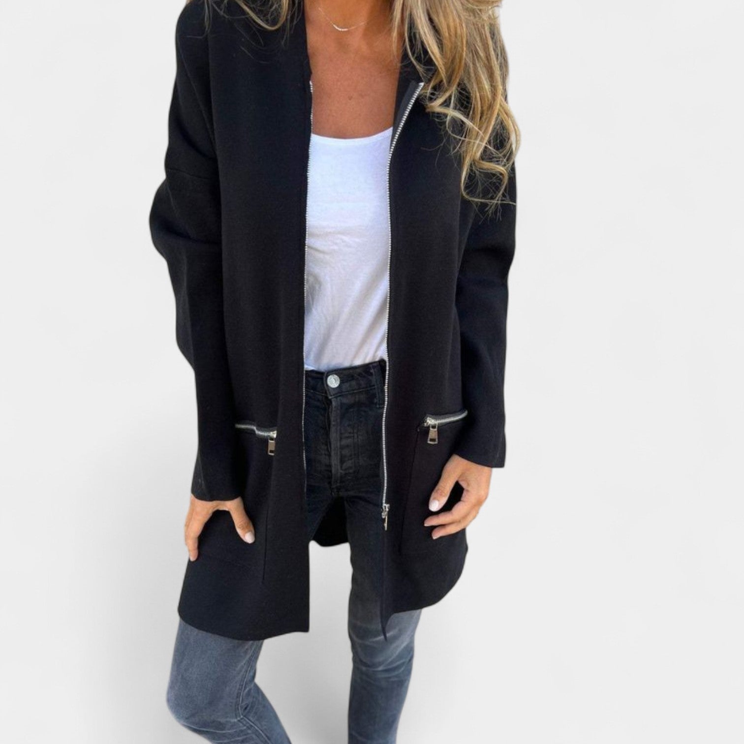 Tereza – Casaco de sweatshirt feminino com capuz