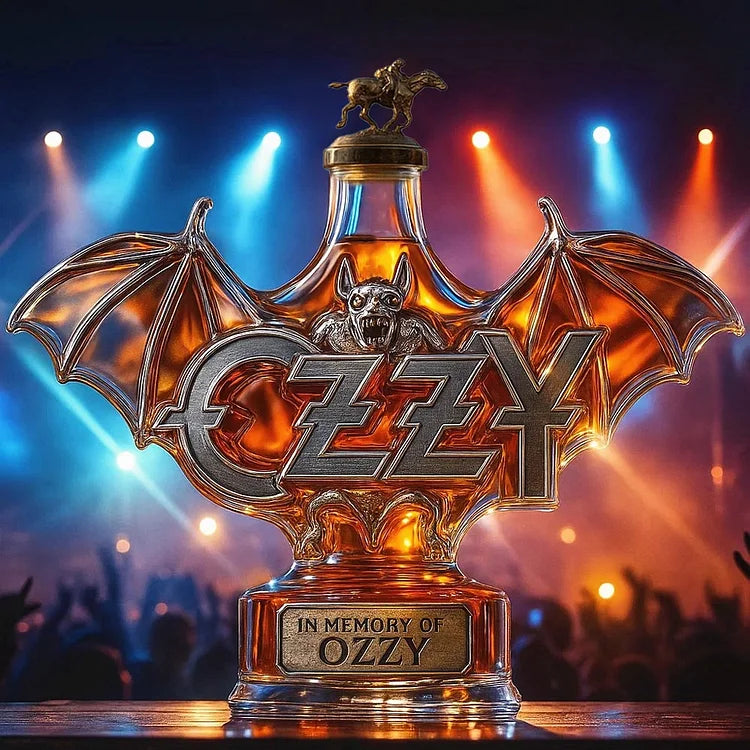 Em memória de Ozzy Osbourne Garrafa de Whisky