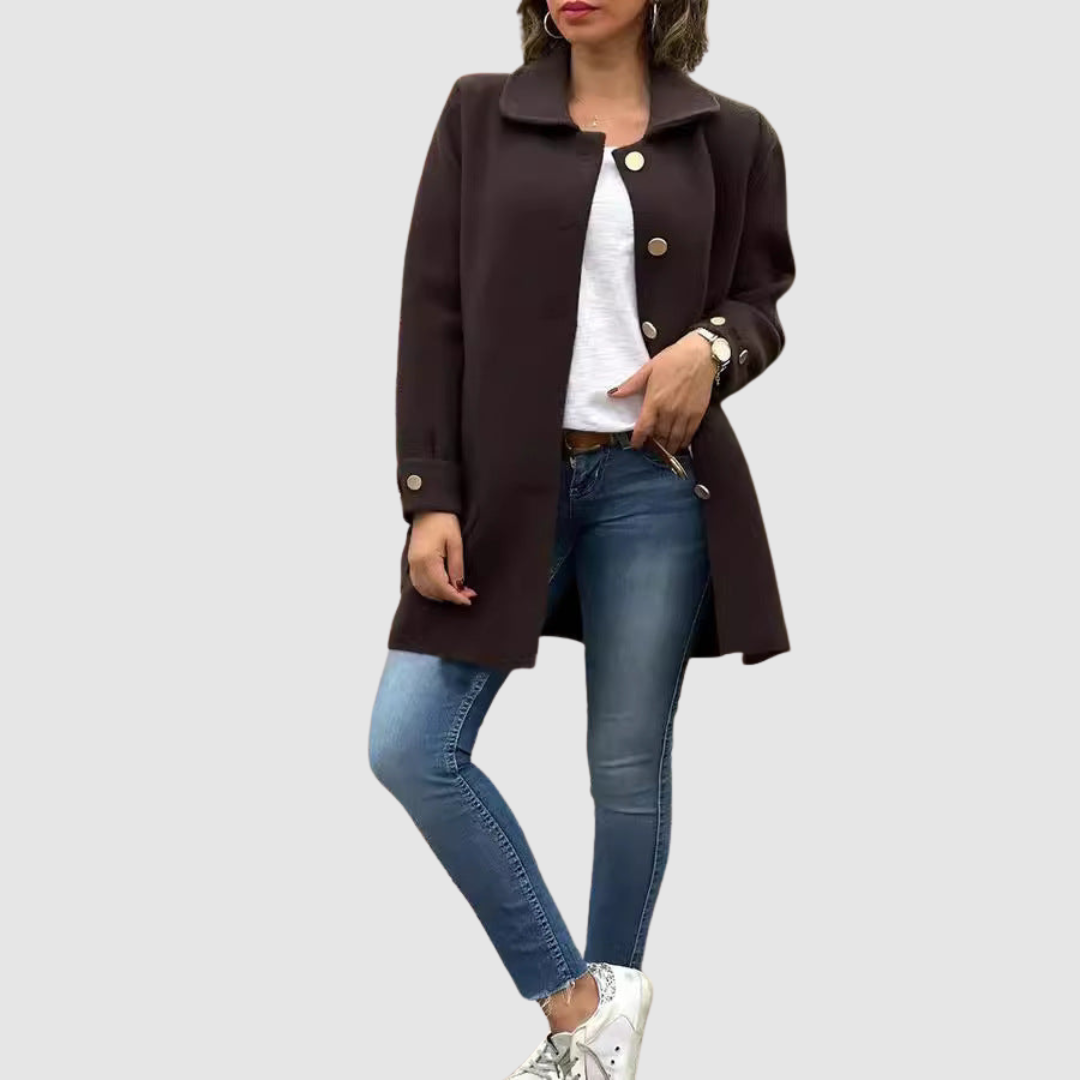 Martina - Casaco oversized clássico com botões