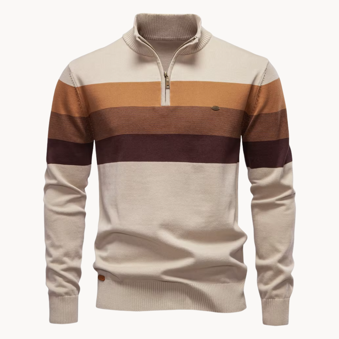 Boémio - Sweater com fecho de ¼