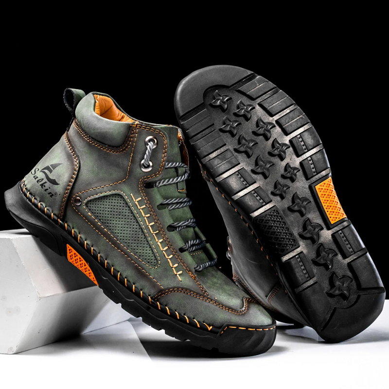 Marek – St. Moritz Botas de Couro de Cano Alto