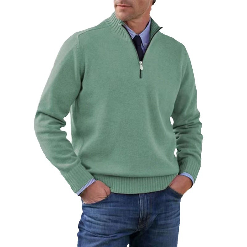 Tomáš – Sweater Masculino com Fecho de Polo