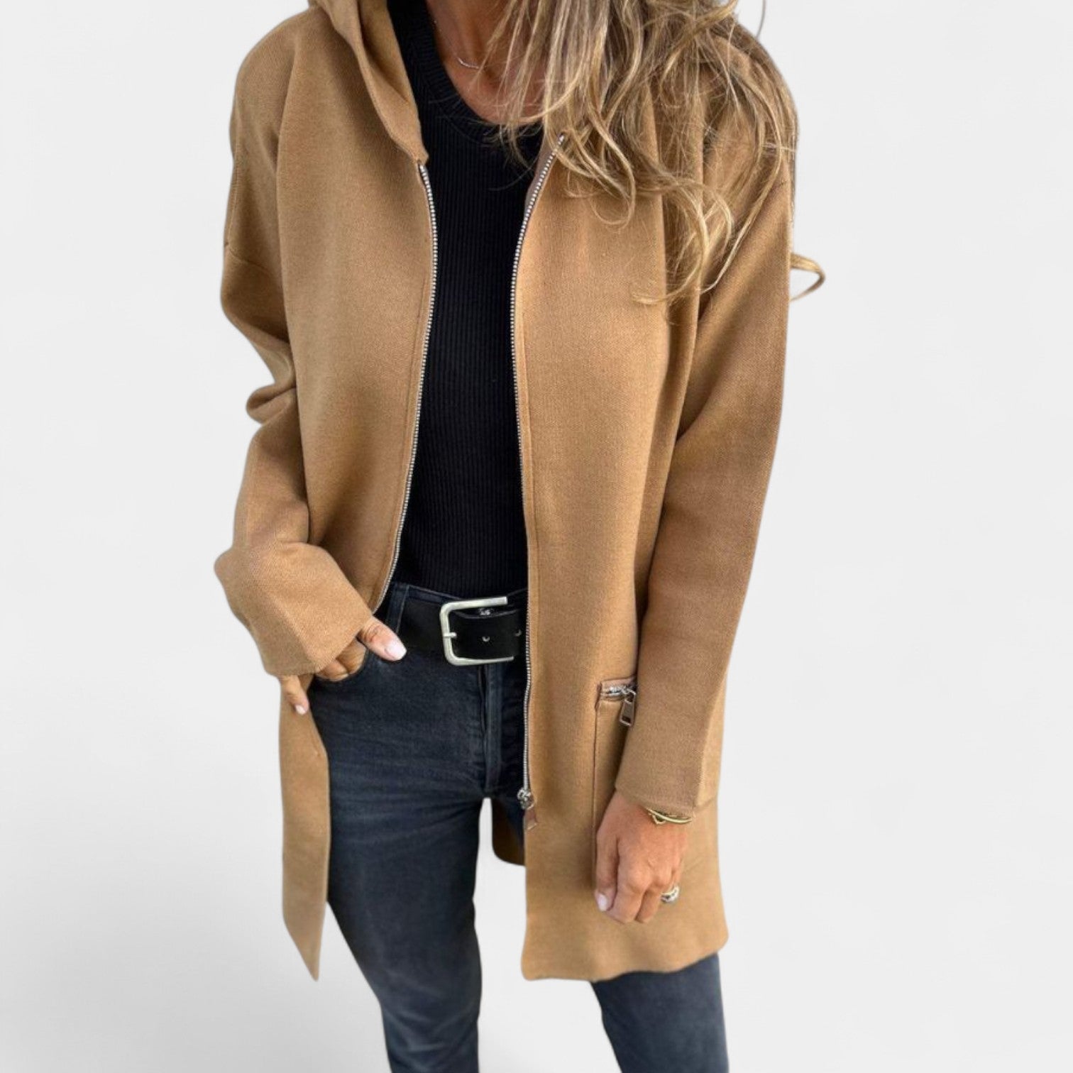 Tereza – Casaco de sweatshirt feminino com capuz