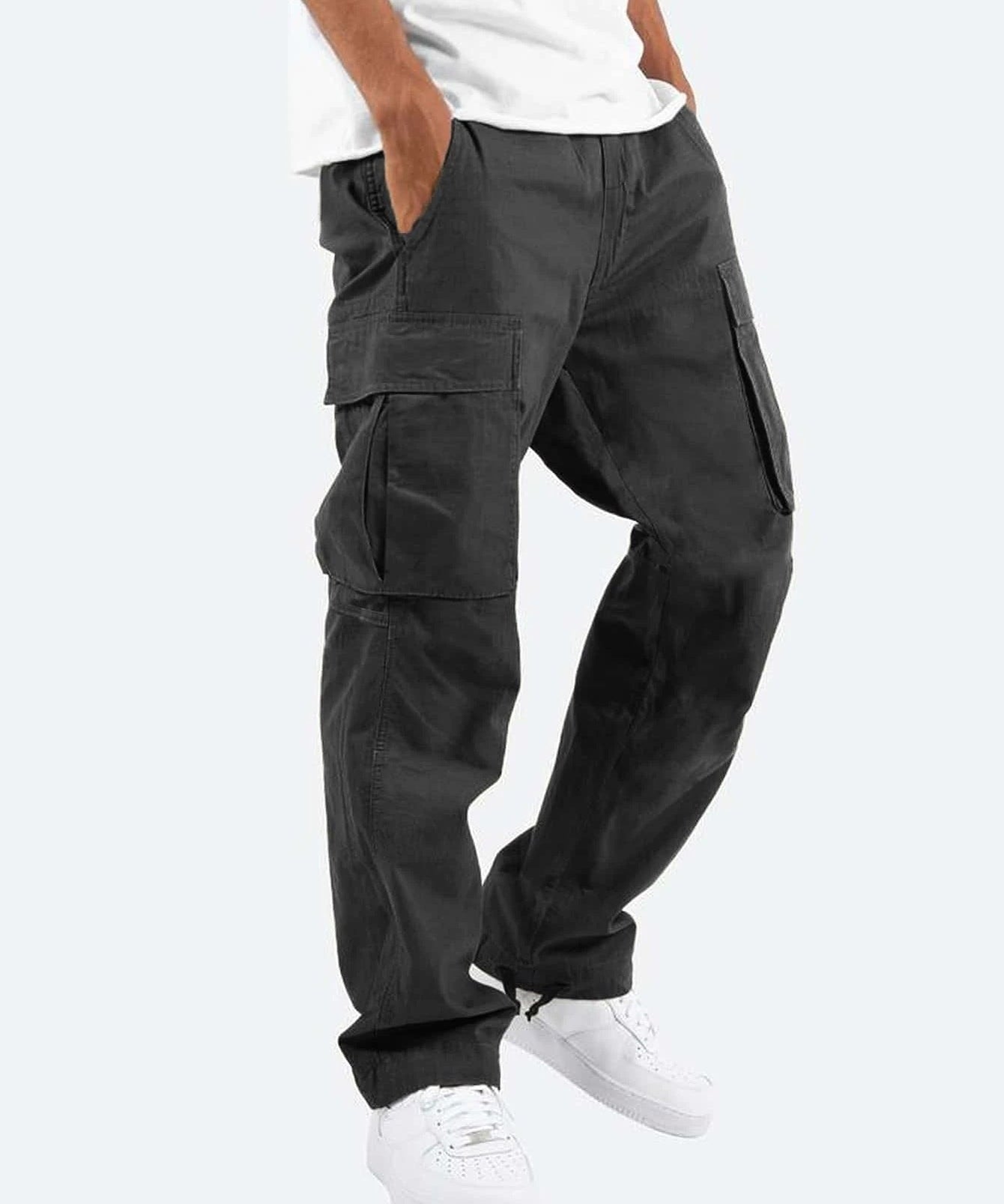 Tomáš – Calças Cargo Masculinas com Corte Largo – Calças Casuais e de Trabalho