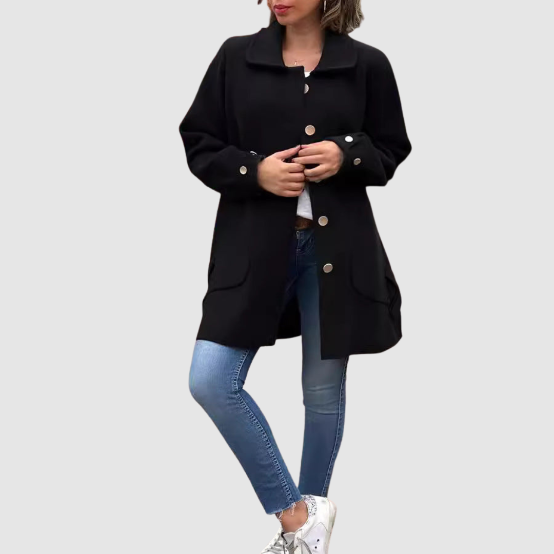 Martina - Casaco oversized clássico com botões