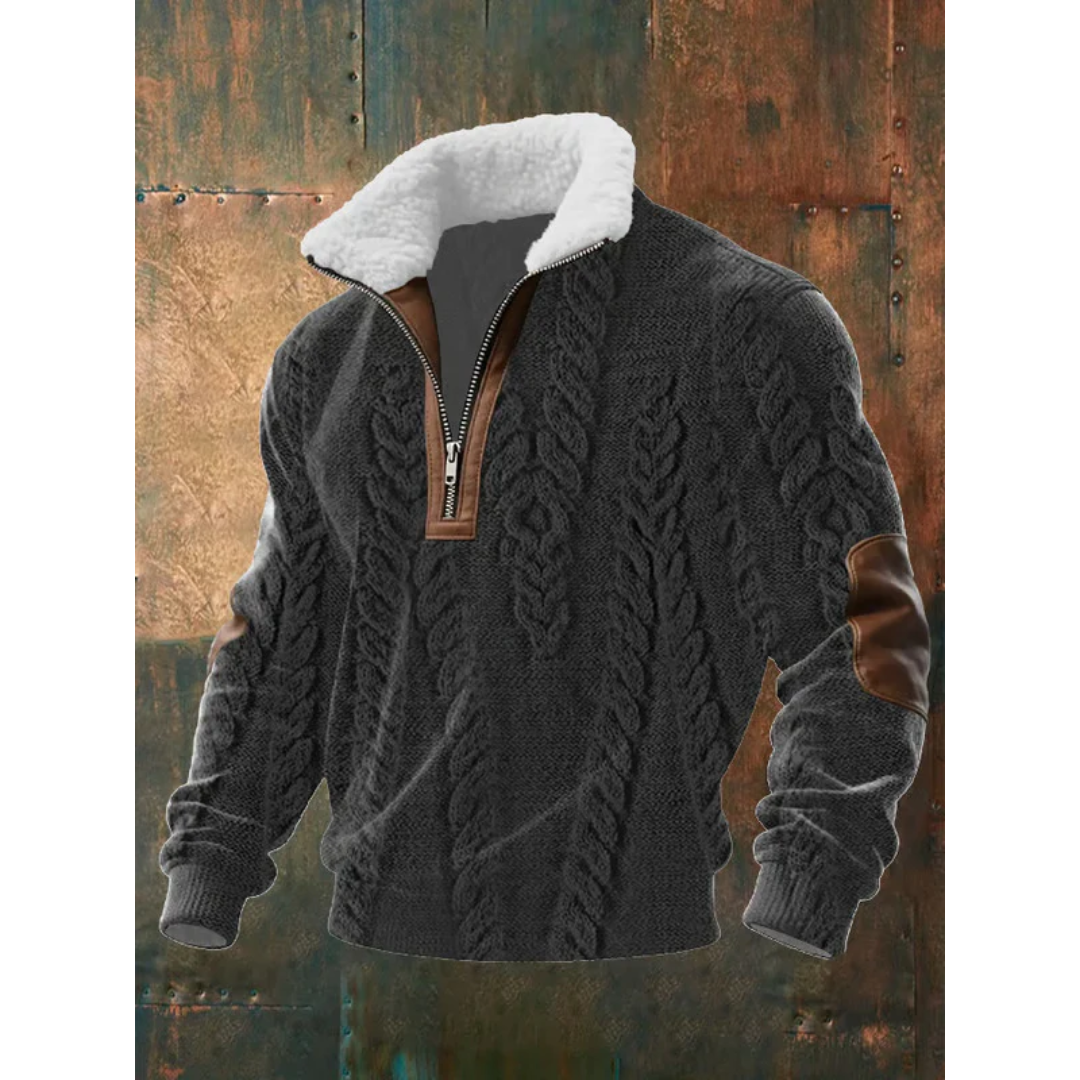 Václav - Sweater com gola forrada a pele