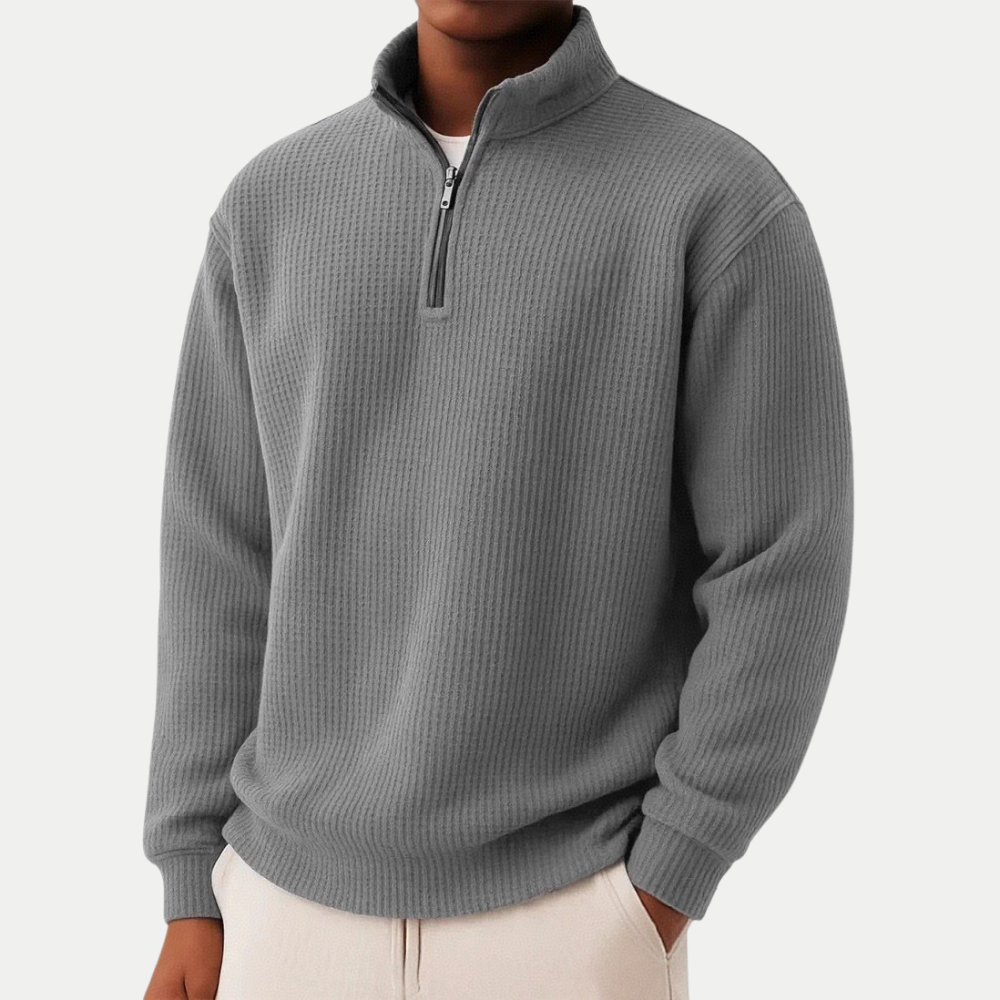 Martin – Sweater de Malha Atemporal com Zíper