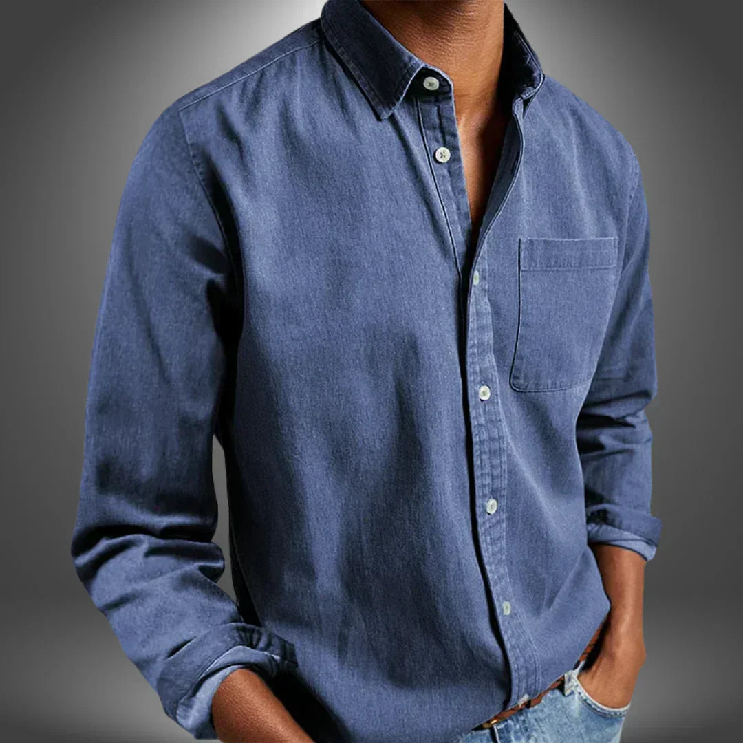 Leonard - Camisa Costurada à Mão para Homens