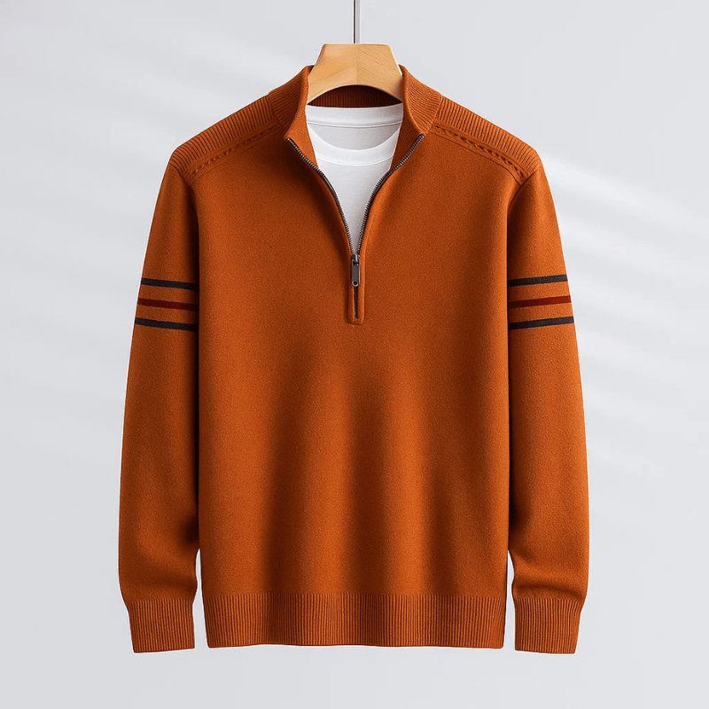 Dominik - Pullover moderno com fecho de polo