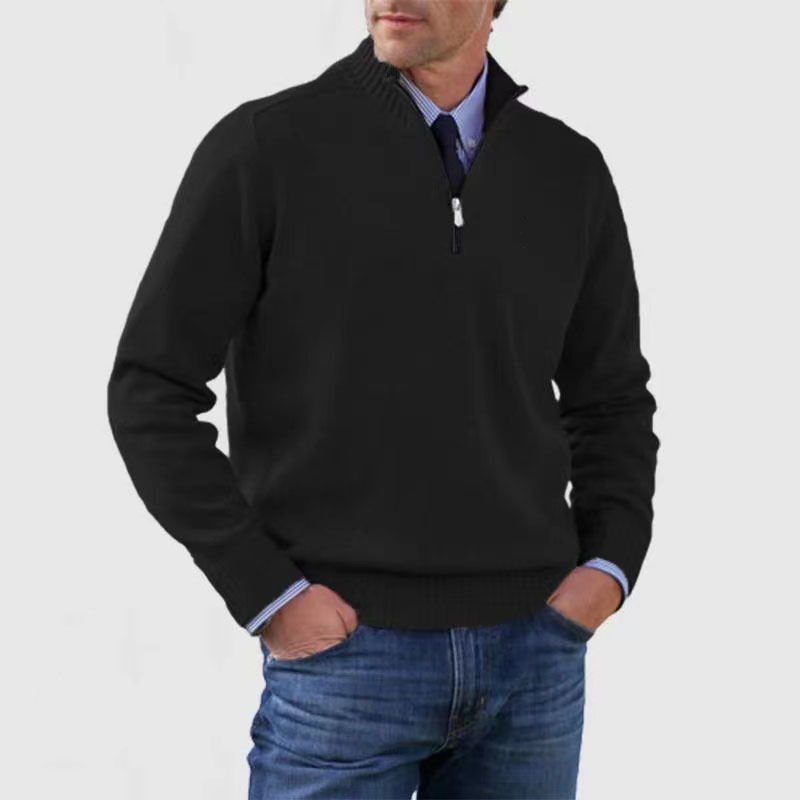 Tomáš – Sweater Masculino com Fecho de Polo