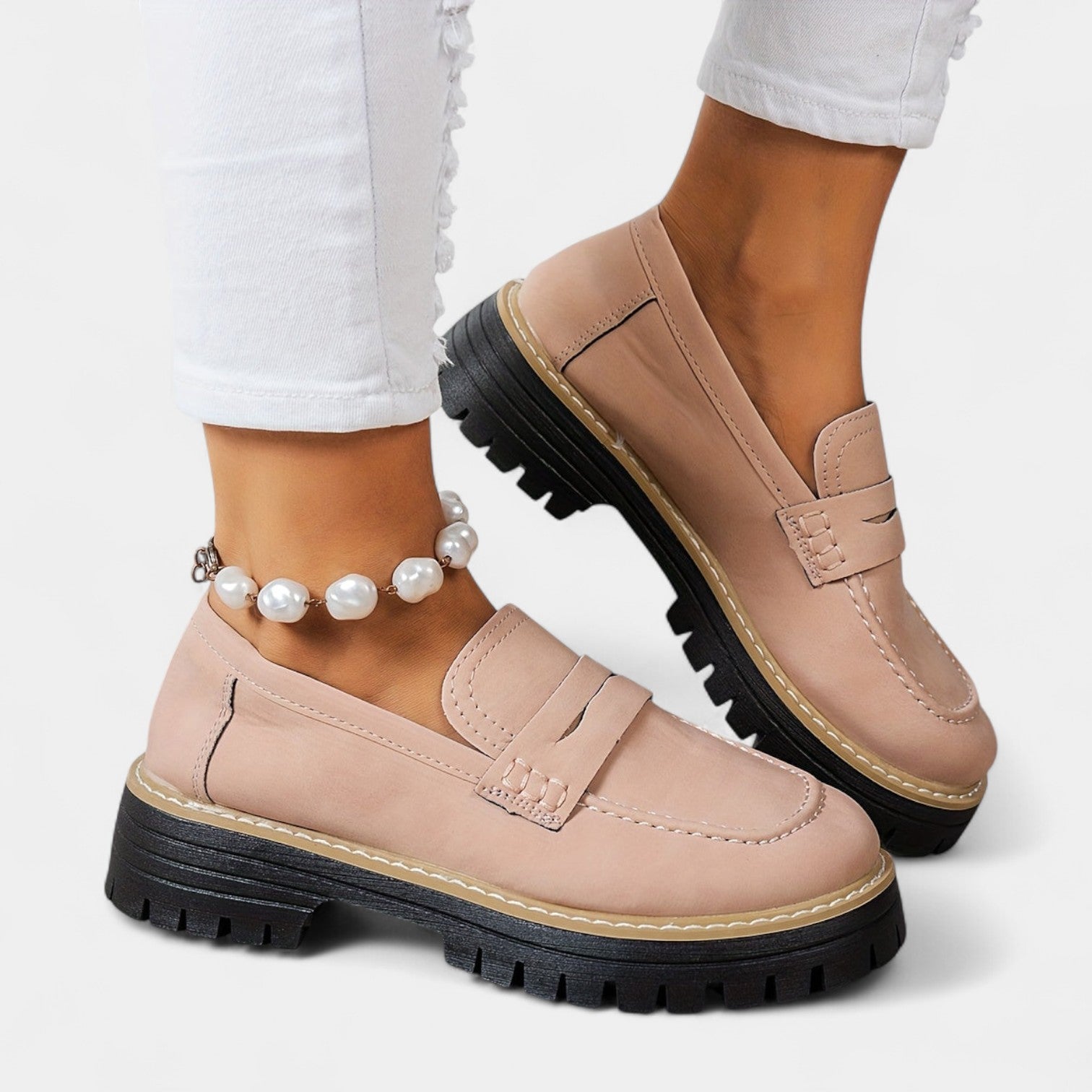 Michaela – Mocassins com sola robusta