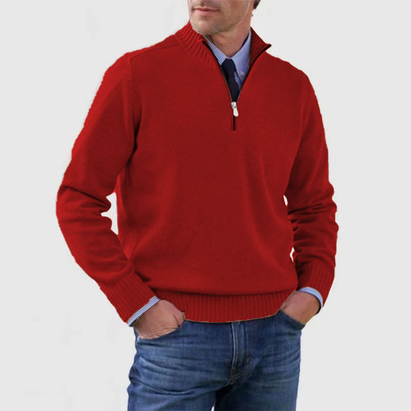 Tomáš – Sweater Masculino com Fecho de Polo