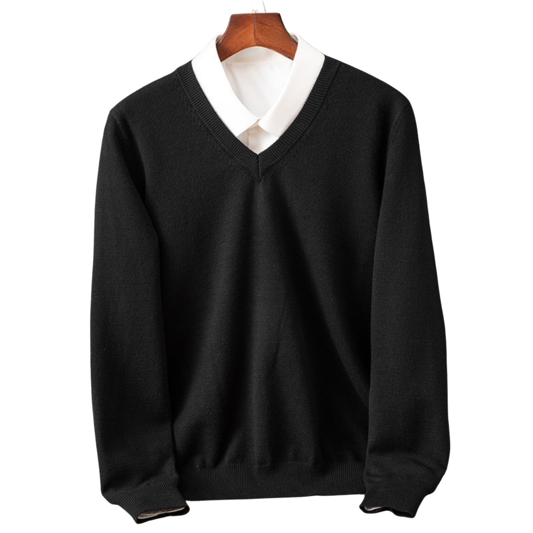 Adam - Pullover de caxemira com decote em V