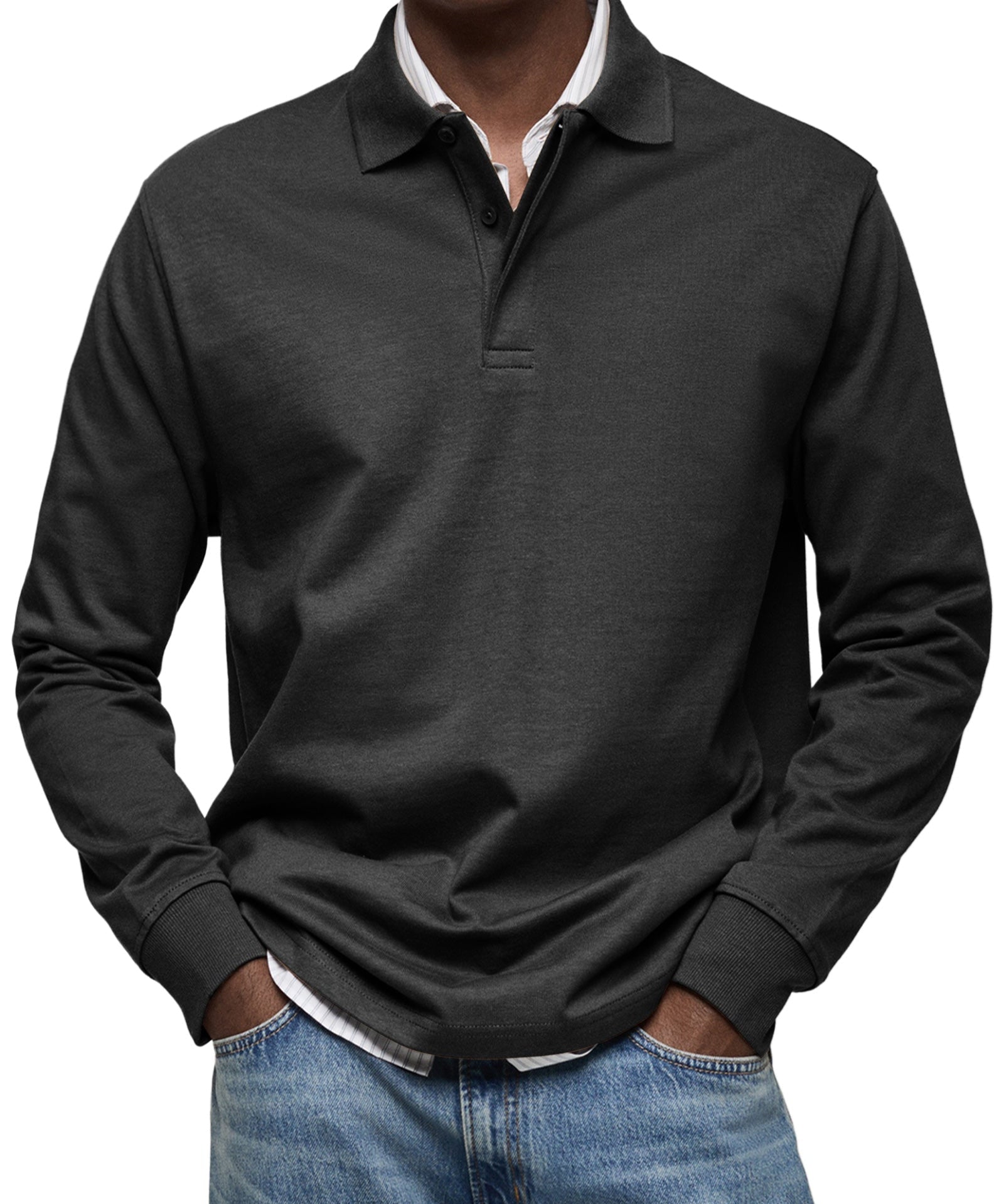 Matyáš – Polo Luxuoso com Mangas Longas