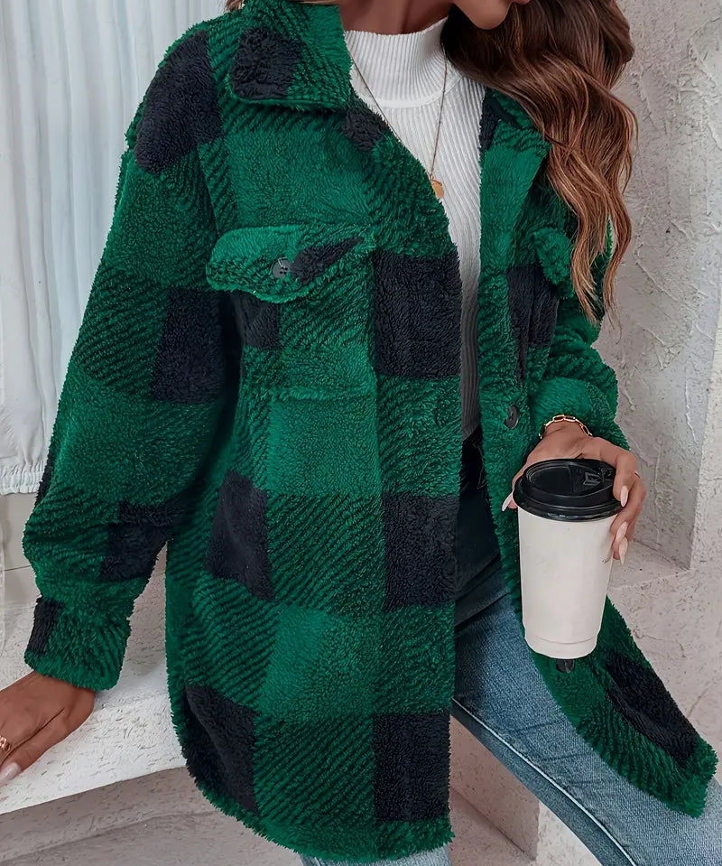 LUCIE - casaco de inverno em pelúcia para senhora
