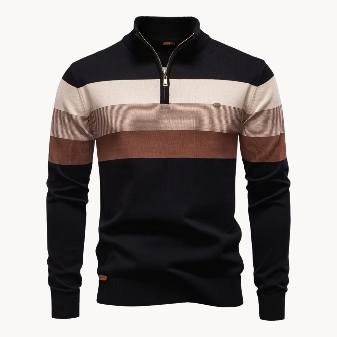 Boémio - Sweater com fecho de ¼
