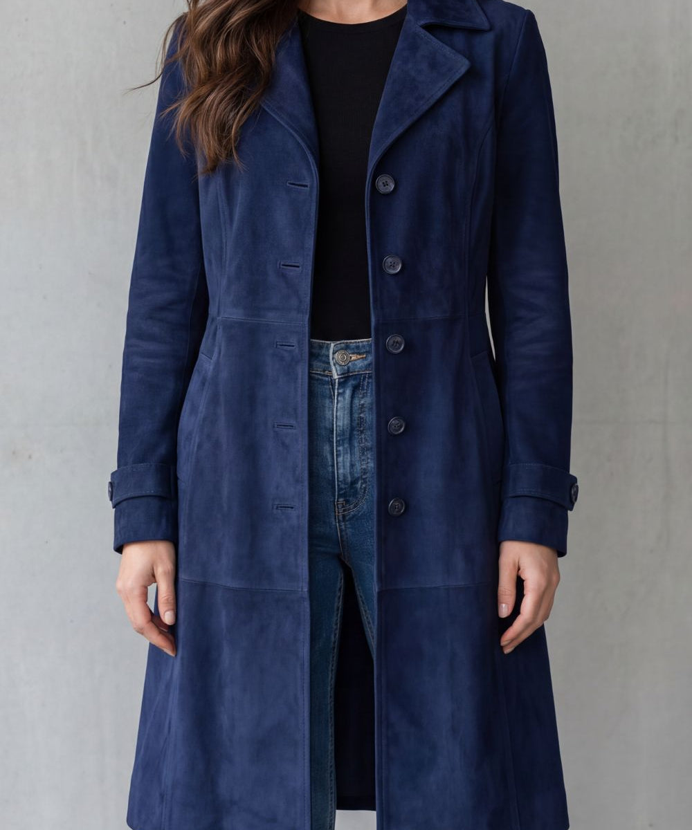 Delphine – Casaco longo de veludo vintage