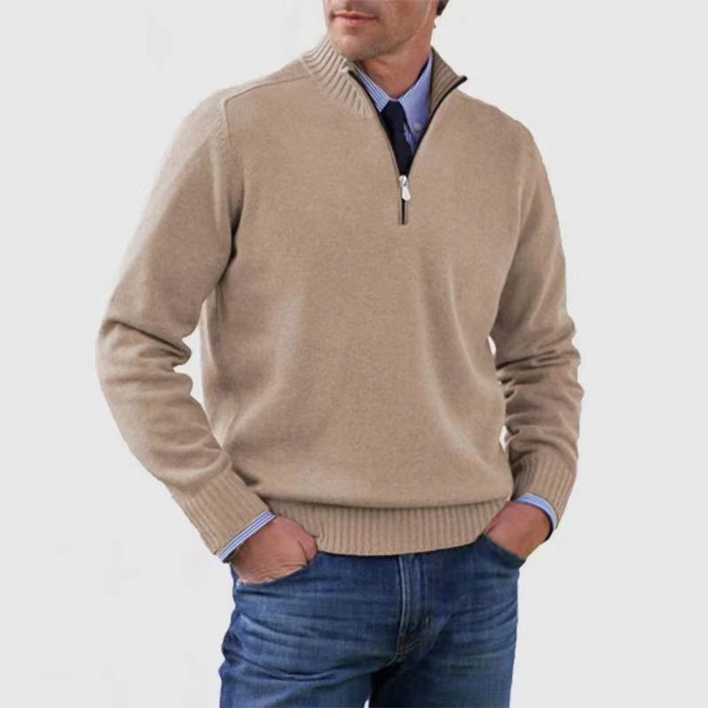 Tomáš – Sweater Masculino com Fecho de Polo