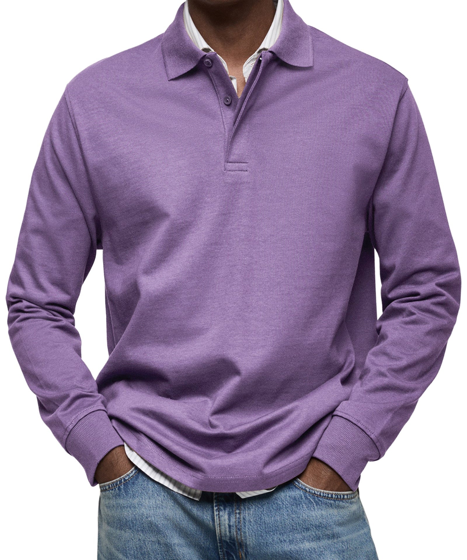 Matyáš – Polo Luxuoso com Mangas Longas