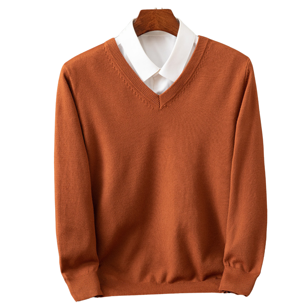 Adam - Pullover de caxemira com decote em V
