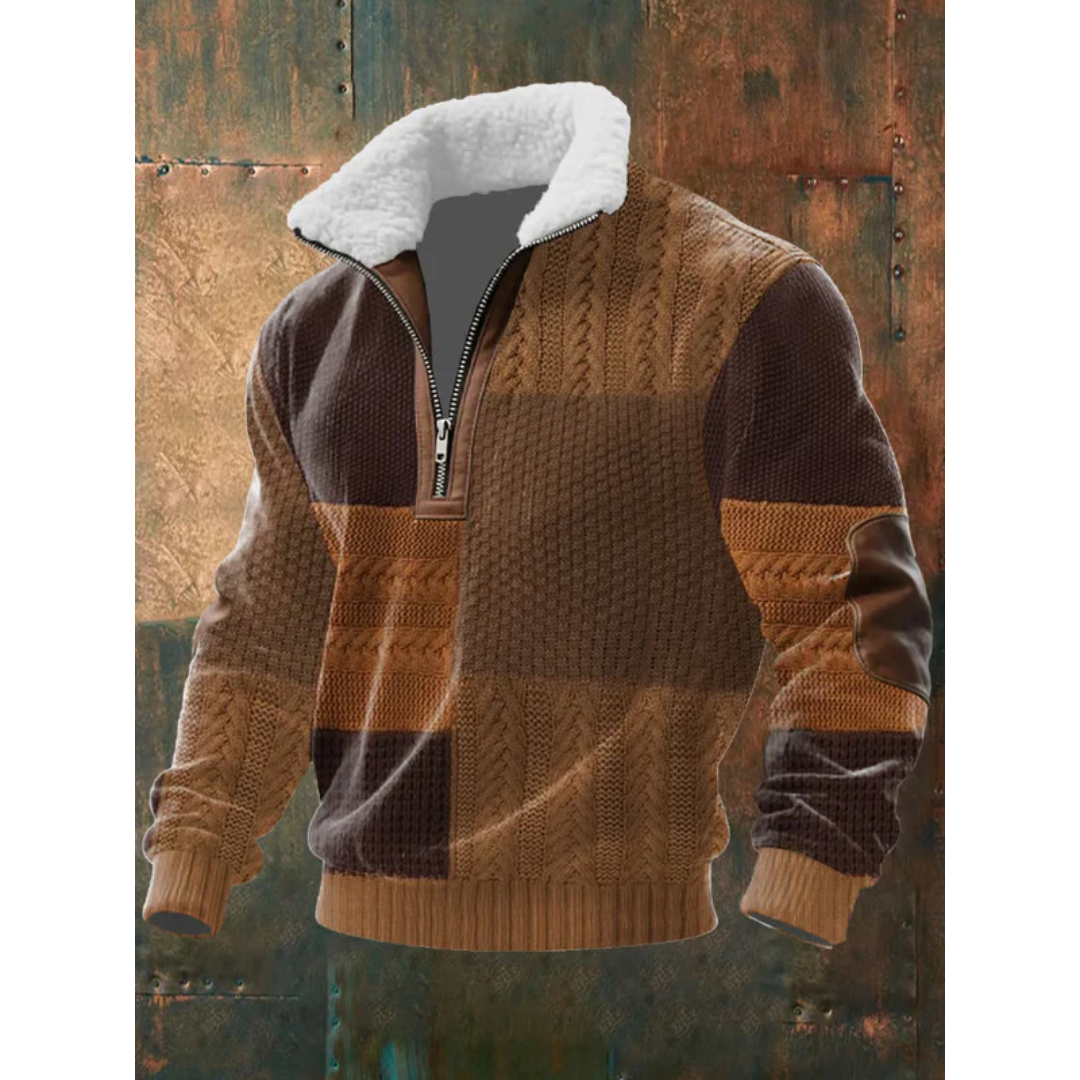 Václav - Sweater com gola forrada a pele