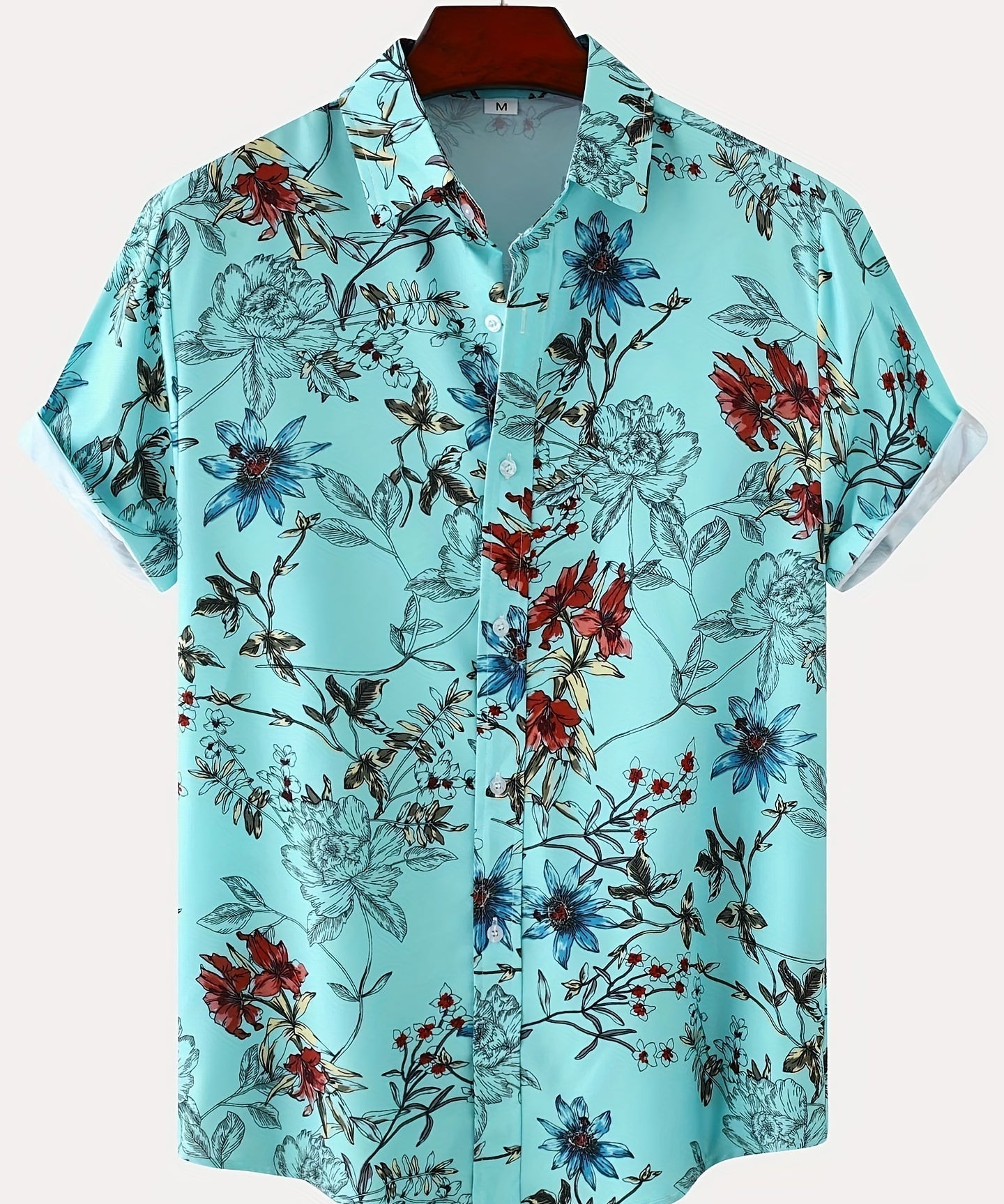 Matěj – Camisa Masculina com Padrão Floral