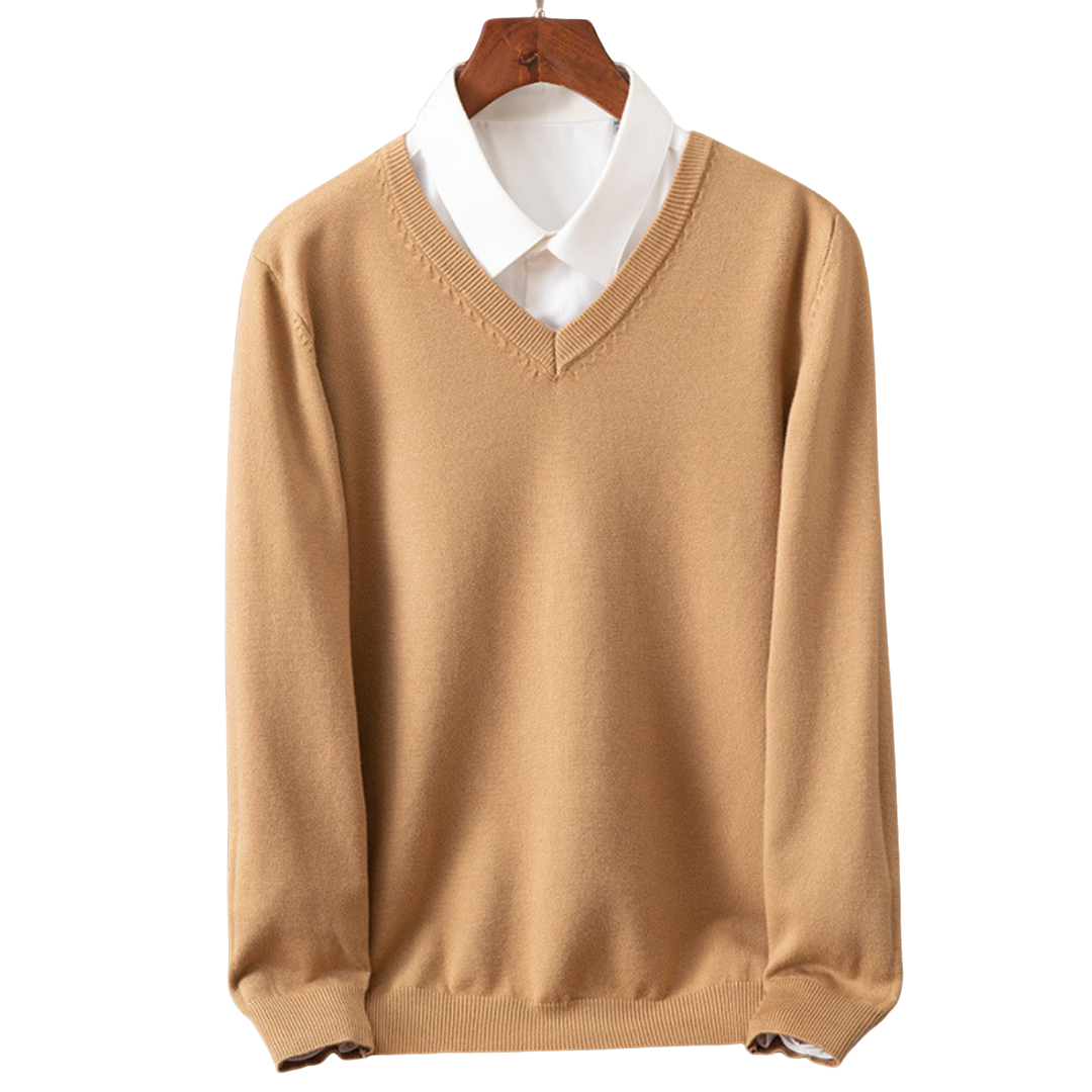 Adam - Pullover de caxemira com decote em V