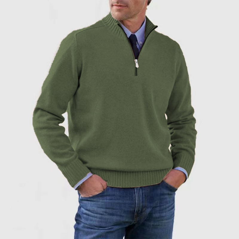 Tomáš – Sweater Masculino com Fecho de Polo
