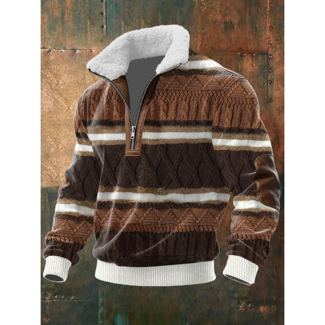 Václav - Sweater com gola forrada a pele